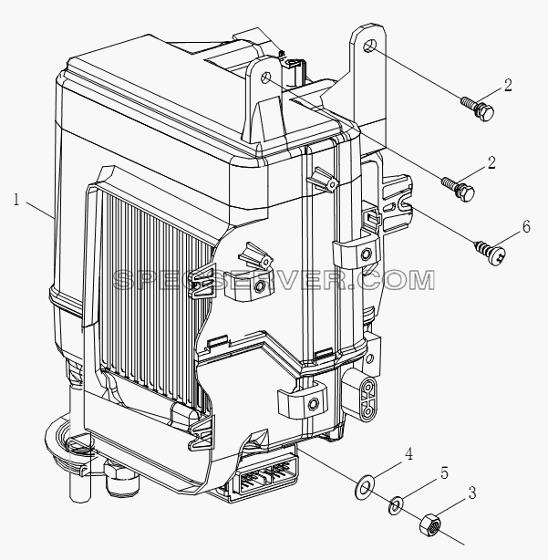 11SB2008120401 Воздухоохладитель для BJ1051, BJ1061 (Aumark) (список запасных частей)