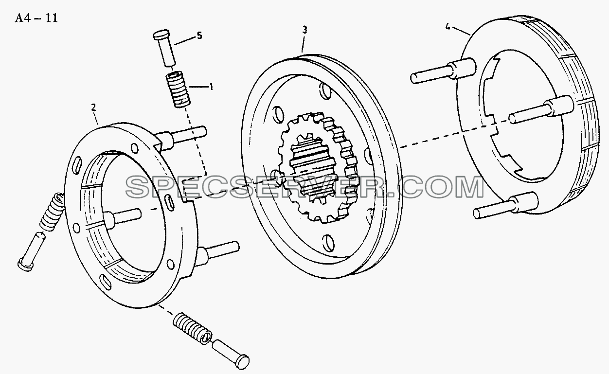 Fuller SYNCHRONISATION (A4-11) для Sinotruck (полного) (список запасных частей)