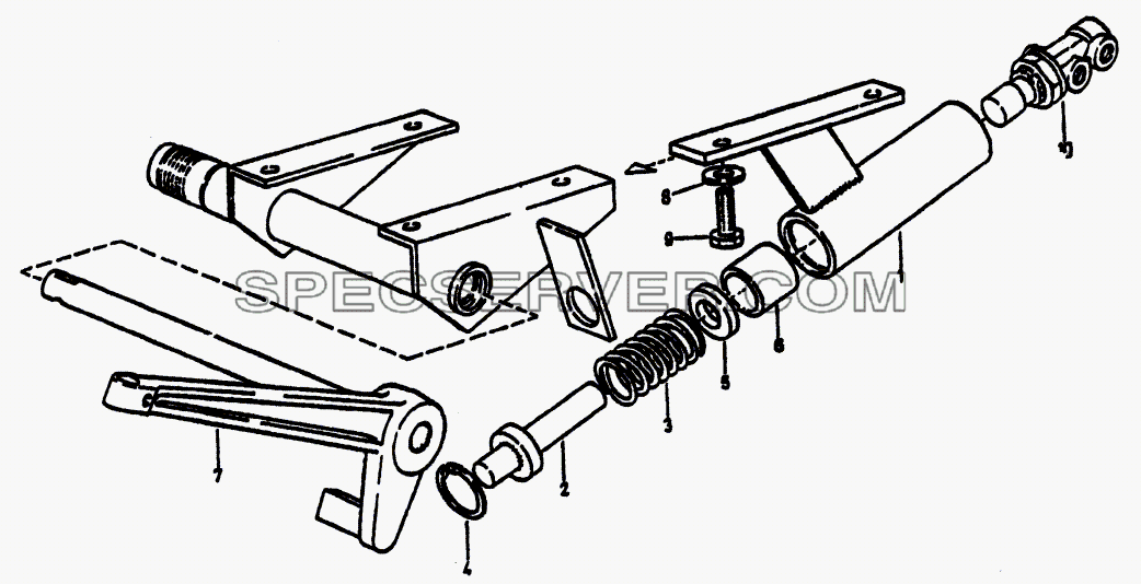 Механизм управления сцеплением и тормозом Fuller для Howo cnhtc-huaxin (список запасных частей)