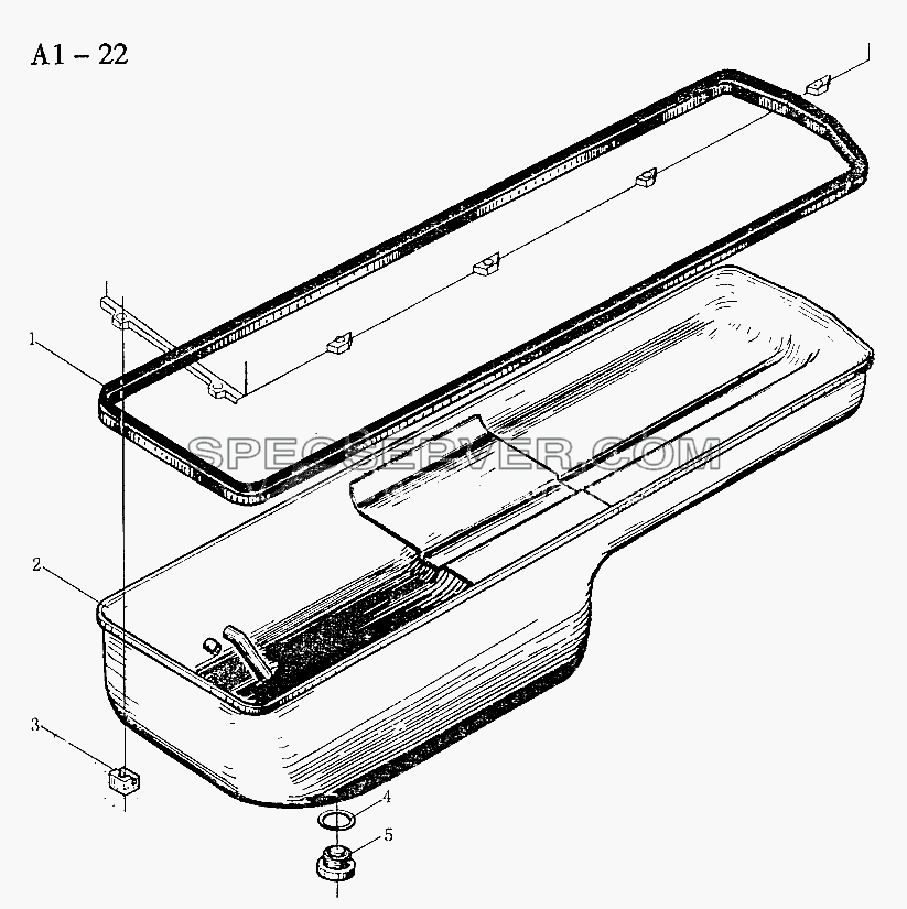 WD615 OIL PAN (A1-22) для Sinotruk 6x4 Tipper (371) (список запасных частей)