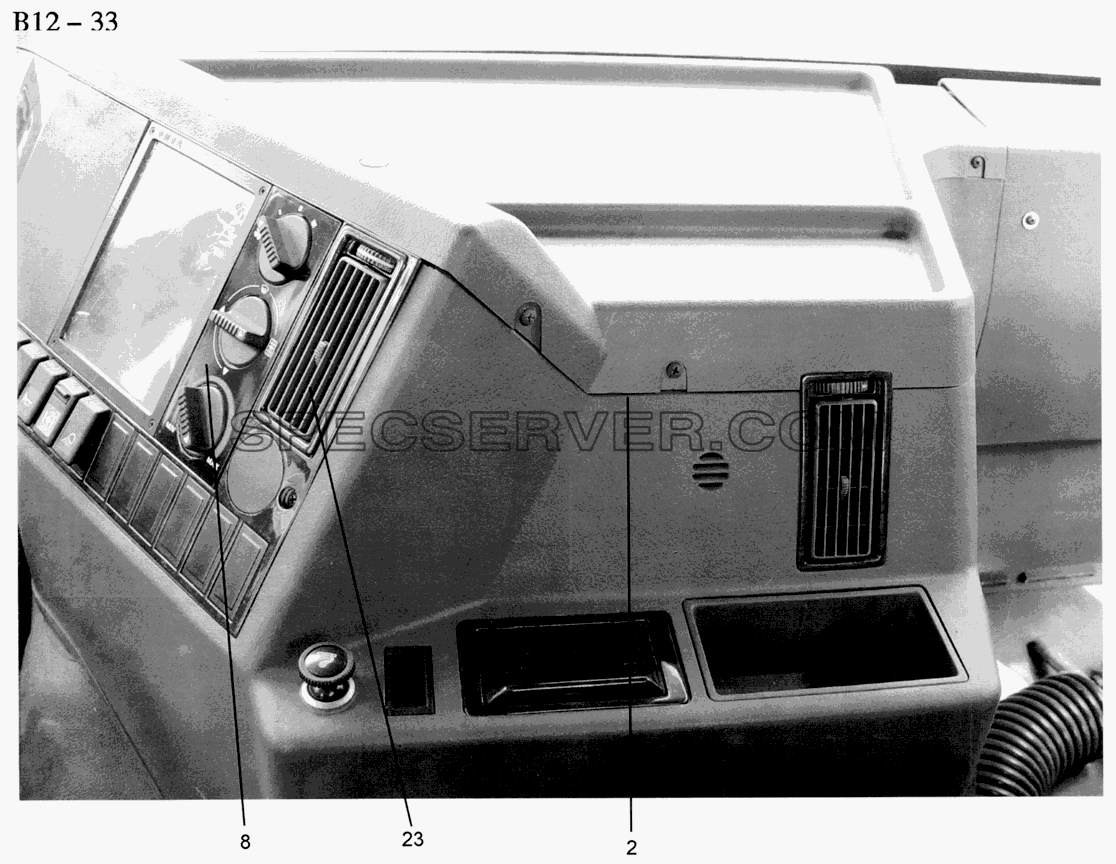 DRIVER'S CAB HEATING (B12-33) для Sinotruk 6x4 Tractor (371) (список запасных частей)