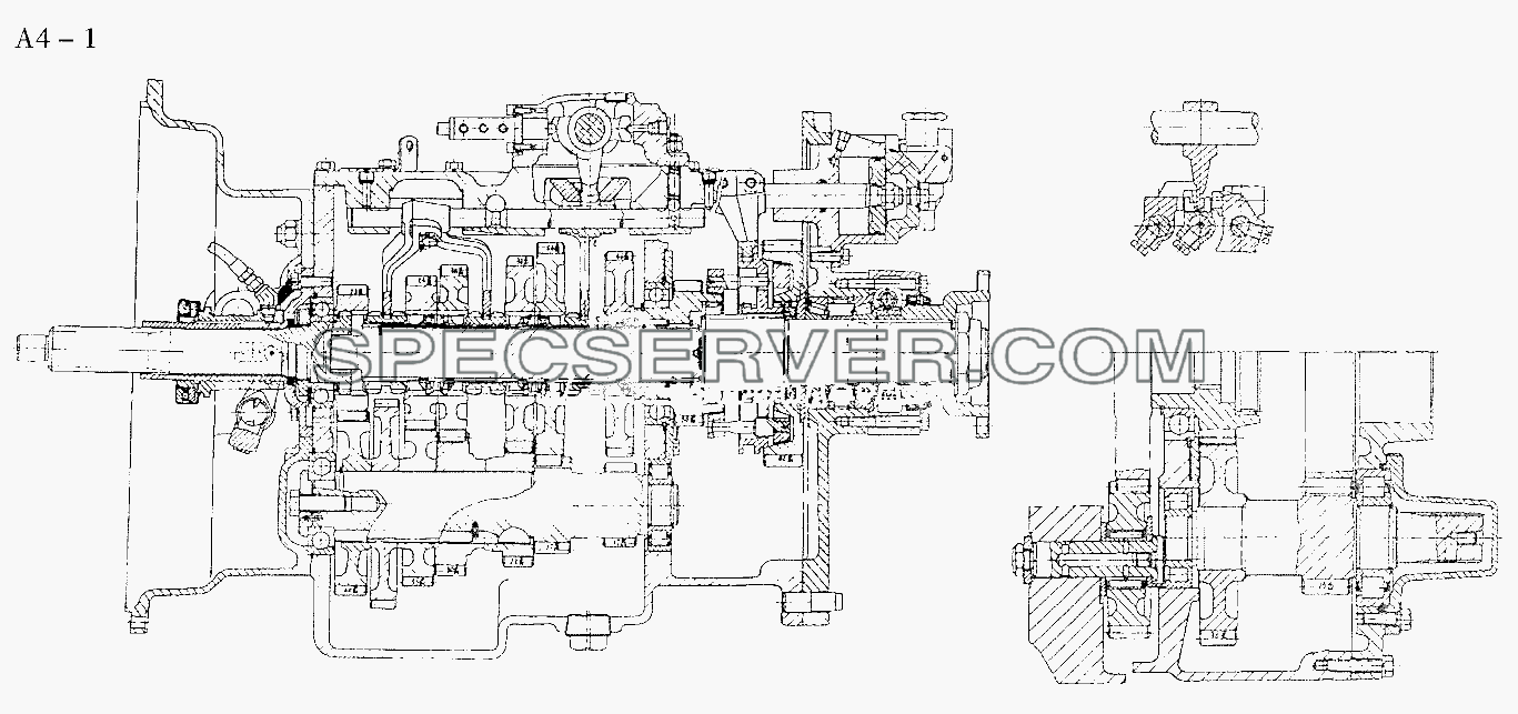 Fuller GEARBOX (A4-1) для Sinotruk 8x4 Tipper (336) (список запасных частей)