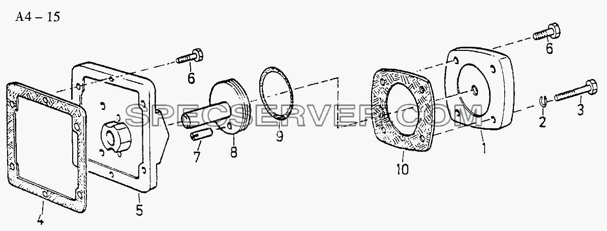 Fuller CLUTCH BRAKE (A4-15) для Sinotruk 8x4 Tipper (371) (список запасных частей)