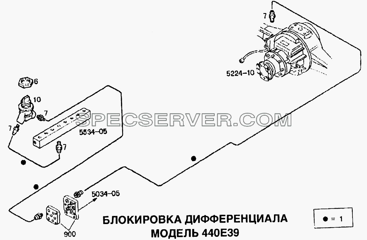 Блокировка дифференциала для EuroTech CURSOR (список запасных частей)