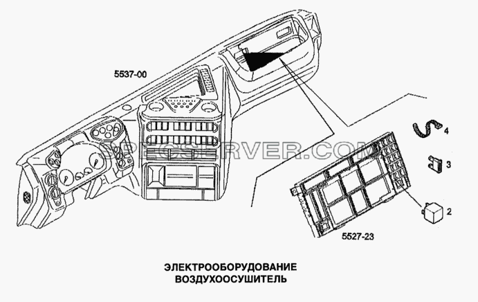 Электрооборудование, воздухоосушитель для Stralis (список запасных частей)