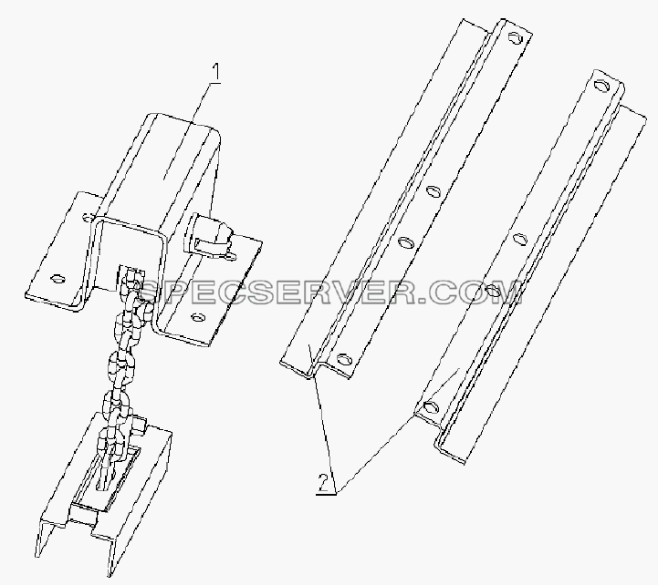 3105D4 Spare tire regulator system для HFC 1020K-D126 (список запасных частей)