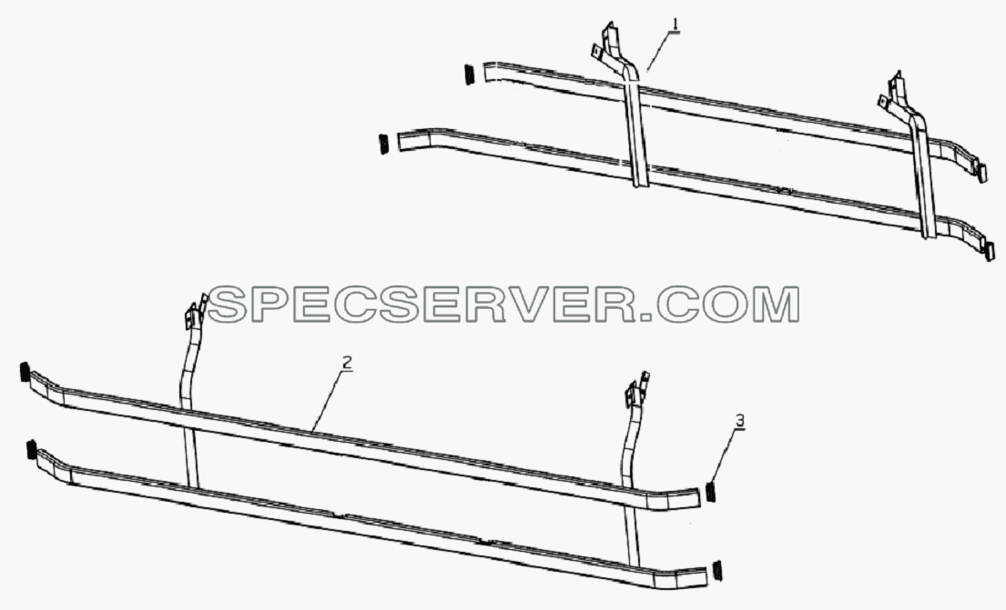 8701D134 Side guard bar equipment для HFC 1020K-D134 (список запасных частей)