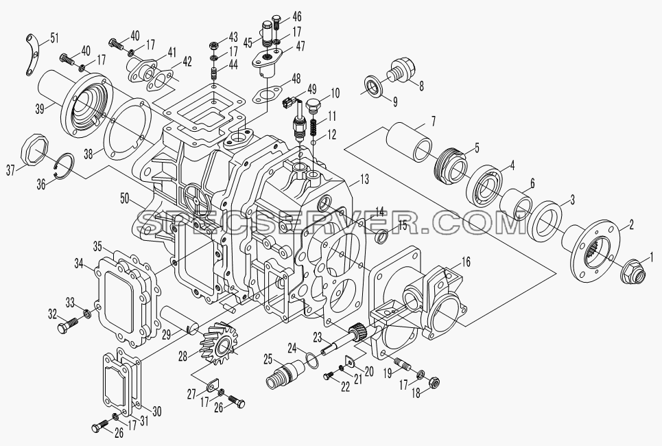Main case shell and it’s attachment для HFC 1020KR-D127 (список запасных частей)