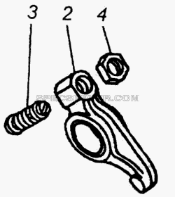 Коромысло клапана для КамАЗ-43114 (список запасных частей)