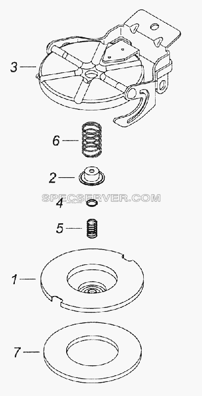 541121-1103010 Пробка топливного бака для КамАЗ-43261 (Евро-1, 2) (список запасных частей)