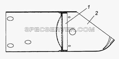 5320-1101090-10 Труба выдвижная топливного бака в сборе для КамАЗ-43501 (4х4) (список запасных частей)