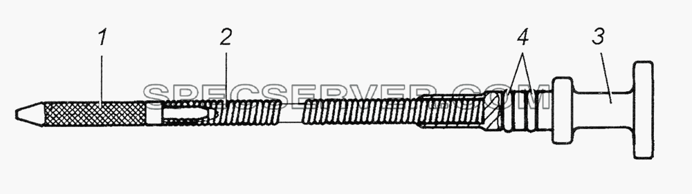 740.11-1009050-01 Указатель уровня в сборе для КамАЗ-4350 (4х4) (список запасных частей)