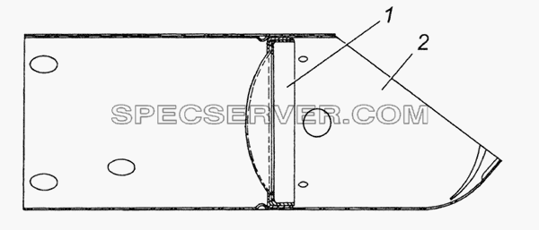 5320-1101090-10 Труба выдвижная топливного бака в сборе для КамАЗ-4350 (4х4) (список запасных частей)