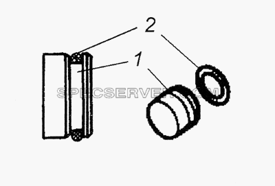 740.1003434 Заглушка с кольцом уплотнительным для КамАЗ-4350 (4х4) (список запасных частей)