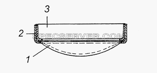 5320-1101087-10 Сетка выдвижной трубы в сборе для КамАЗ-4350 (4х4) (список запасных частей)