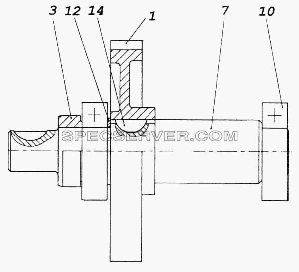 Шестерня ведомая привода ТНВД для КамАЗ-5360 (список запасных частей)
