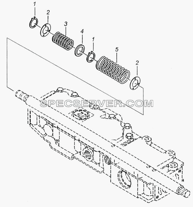 Комплект пружин для КамАЗ-5360 (список запасных частей)