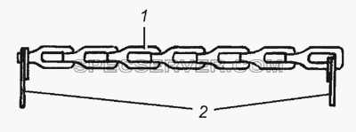 5320-1015160 Цепочка с кольцом в сборе для КамАЗ-63501 8х8 (список запасных частей)