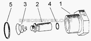 Кран слива конденсата для КамАЗ-6460 (список запасных частей)