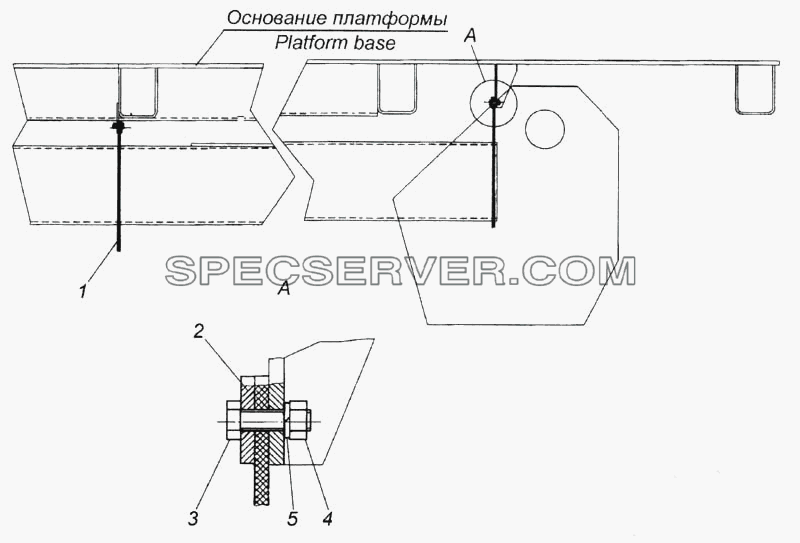 Установка брызговиков для КамАЗ-6520 (список запасных частей)