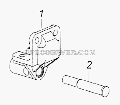 Кронштейн стабилизатора для КамАЗ-65226 (список запасных частей)