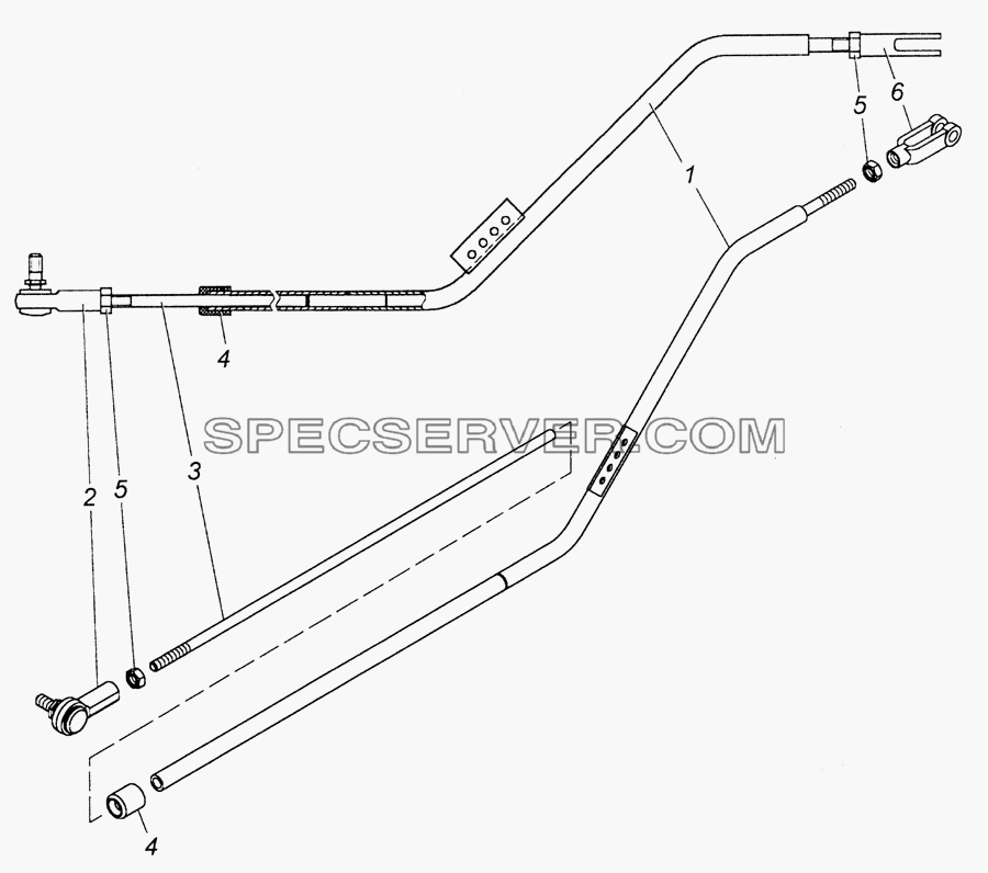 6520-1108040-10 Толкатель для КамАЗ-6522 (Euro-2, 3) (список запасных частей)