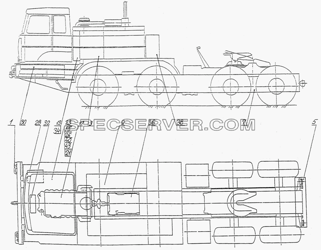 Электрооборудование для МЗКТ-74131 (список запасных частей)