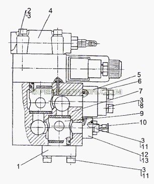 Коробка клапанная 8021-1915010 для МЗКТ-74296 (список запасных частей)
