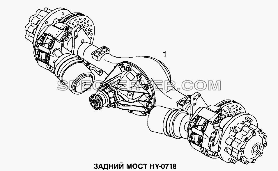 Задний мост HY-0718 для MAN TGL (список запасных частей)