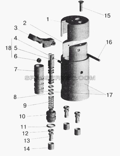 Переключатель для МАЗ-5551 (2003) (список запасных частей)