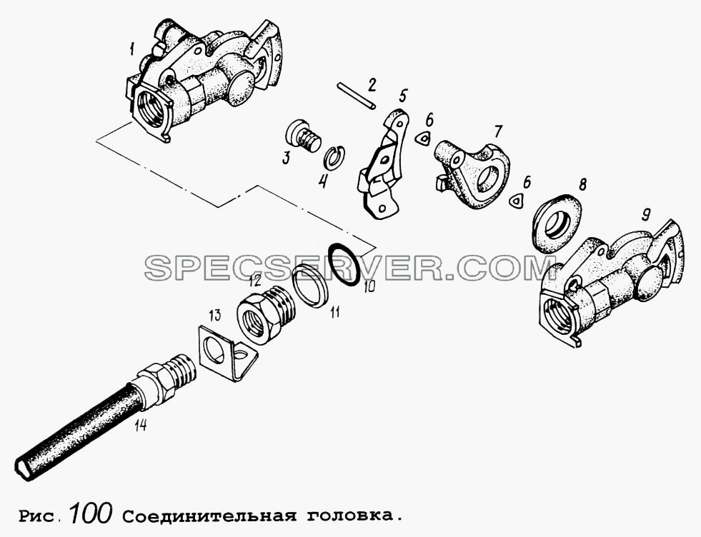 Соединительная головка для МАЗ-64255 (список запасных частей)