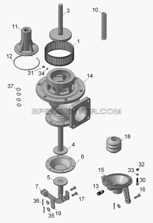 6606-8026050-20 Клапан нижний для НефАЗа-6606 (список запасных частей)