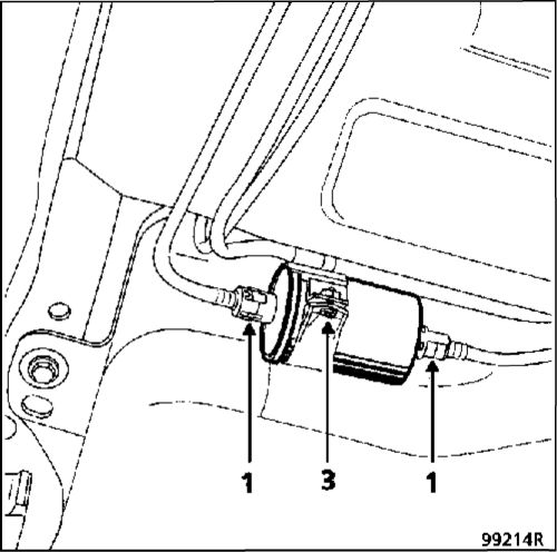 3. Топливный фильтр Renault Kangoo 1997-2007