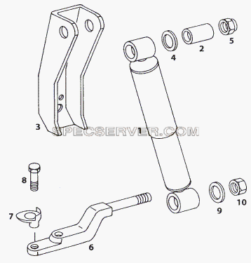 FRONT SHOCK ABSORBER для LP/LPT 613 LHD (список запасных частей)