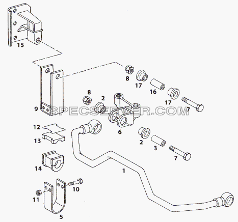 REAR ANTI - ROLL BAR для LP/LPT 613 LHD (список запасных частей)