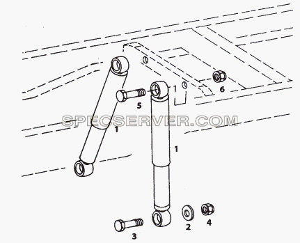 REAR SHOCK ABSORBER для LP/LPT 613 LHD (список запасных частей)