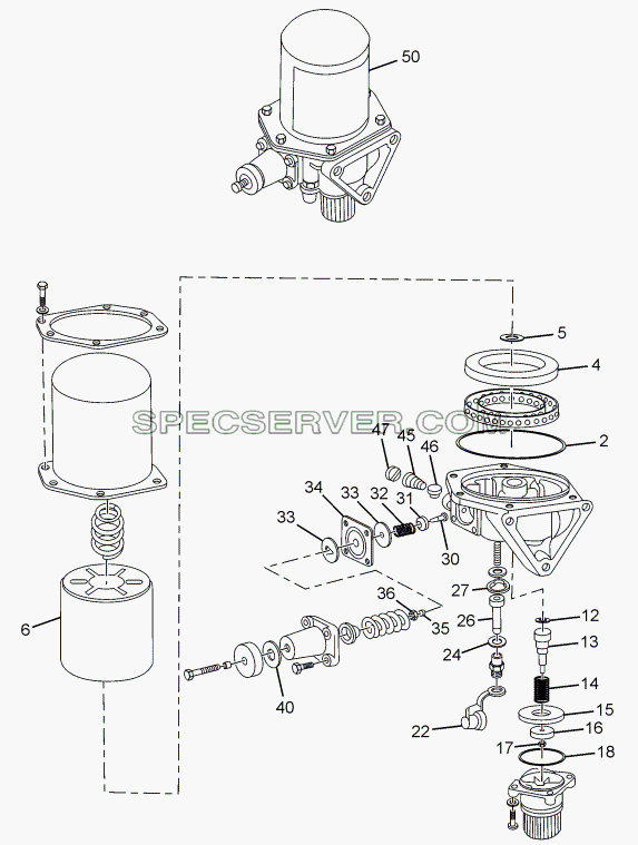 AIR DRIER WITH TYRE INFLATOR для LPT 613/34 WB Euro III (список запасных частей)