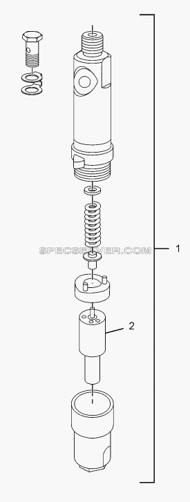 INJECTOR для SFC 407 LHD Euro II (список запасных частей)