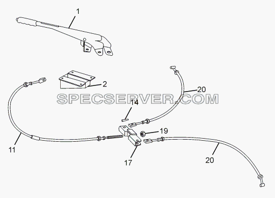 PARKING BRAKES 357171, 357172, 357173 для SFC 407 LHD Euro II (список запасных частей)