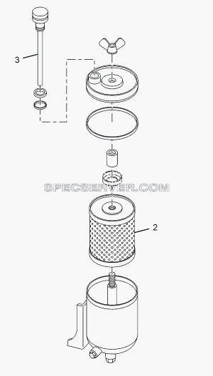 POWER STEERING HYDRAULIC TANK(ZF) для SFC 407 LHD Euro II (список запасных частей)