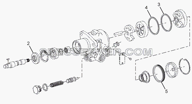 POWER STEERING PUMP для LPT 613 LHD EURO II (список запасных частей)