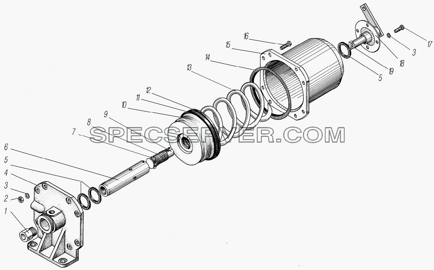 Камера тормозная для Урал-4320-1951-58 (список запасных частей)