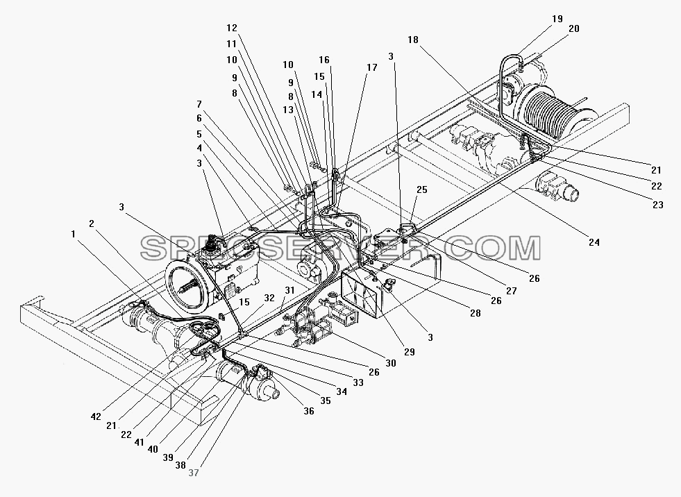 Система герметизации агрегатов для Урал-43206-41 (список запасных частей)