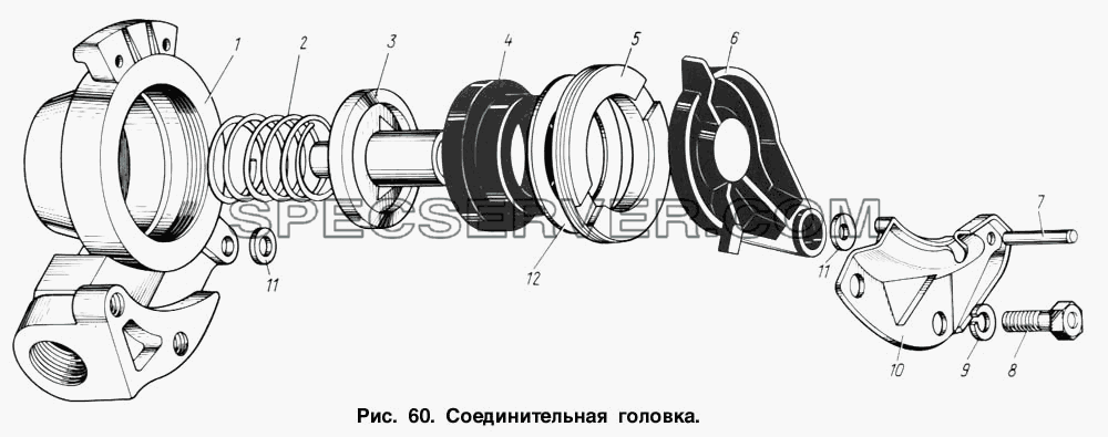 Соединительная головка для ЗИЛ 131 (список запасных частей)